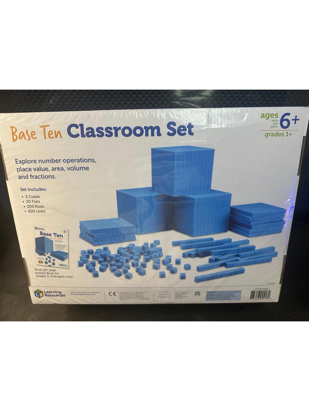Learning Resources Plastic Base Ten Class Set 600 NEW